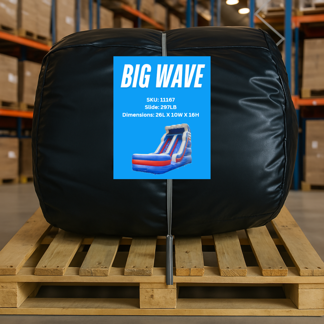 BIG WAVE - 16FT Patriotic Splash Wet/Dry Water Slide - 11167